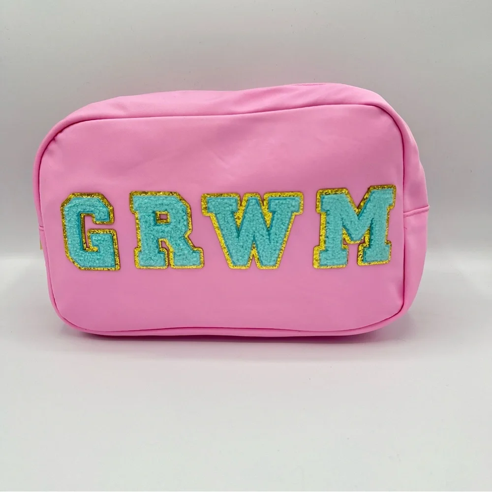 NEW Large Pink Makeup/Skincare Bag “GET READY WITH ME” - Picture 7 of 7
